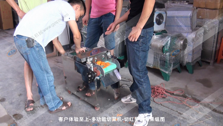 多功能切菜機切胡蘿卜片圖集