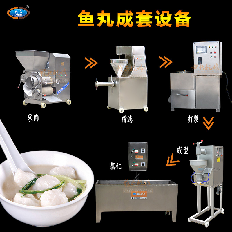 實心魚丸成套設備 實心魚丸成套設備