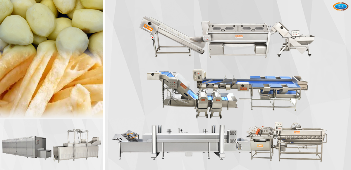 速凍薯條生產線技術解決方案設備展示 速凍薯條生產線技術解決方案設備展示