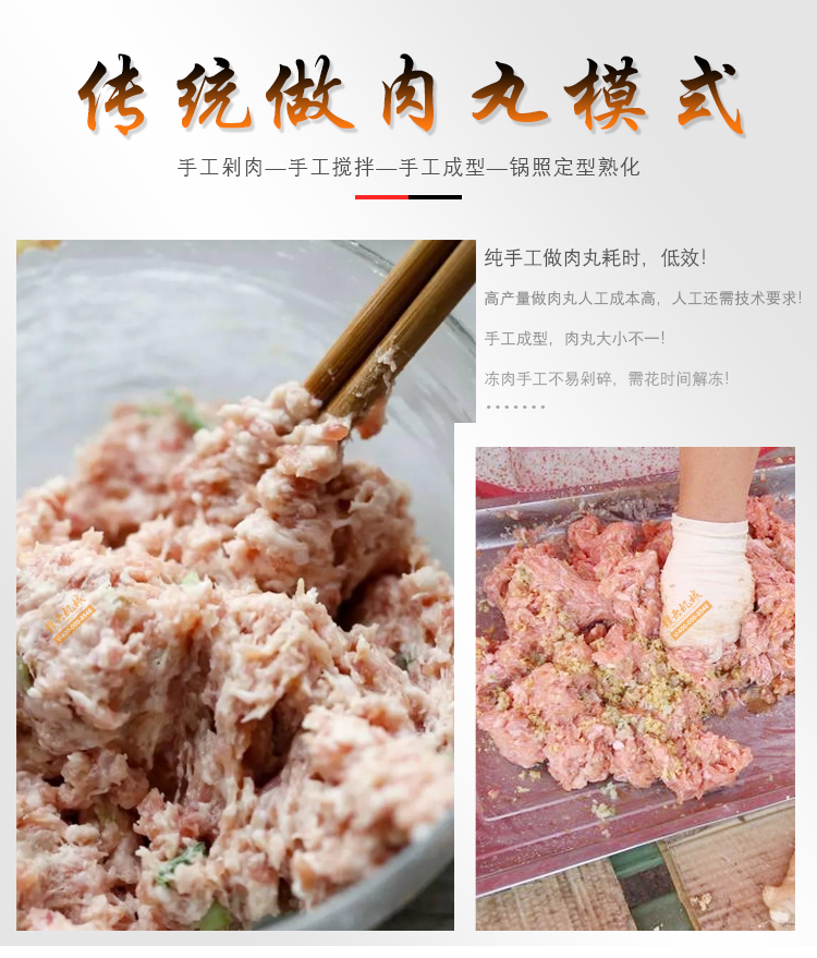 傳統做肉丸模式 傳統做肉丸模式
